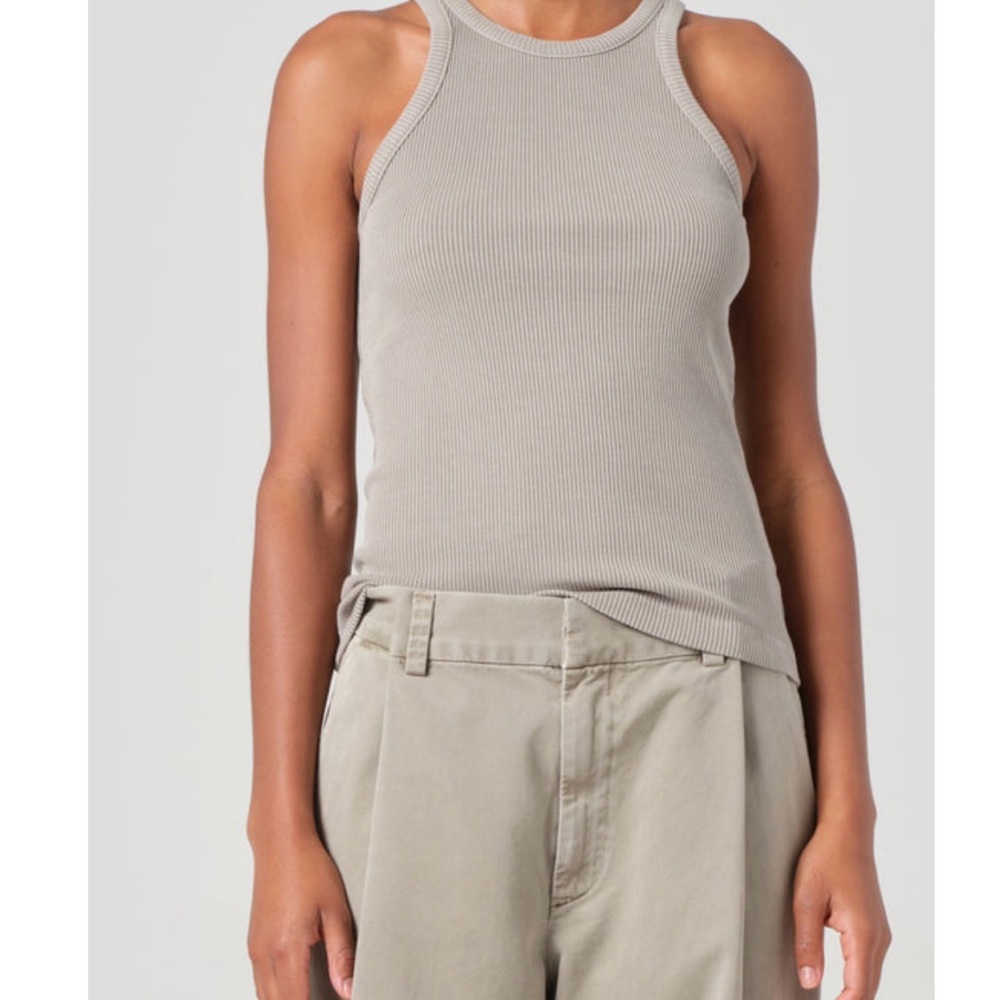 Agolde Rayne Ribbed Tank Top XS